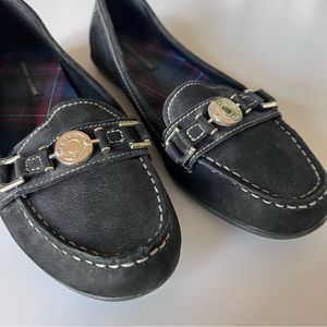 Tommy Hilfiger Twelsie Black Suede Loafers
